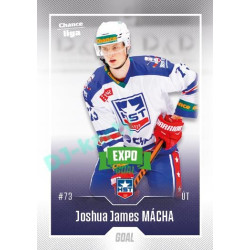 2022/23 Goal Cards Chance Liga 2. série #285 Joshua J. Mácha Expo Green x/4