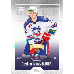 2022/23 Goal Cards Chance Liga 2. série #285 Joshua J. Mácha Expo Ostrava GOLD 1of2