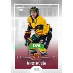 2022/23 Goal Cards Chance Liga 2. série #209 Miroslav Juda Expo Green x/4