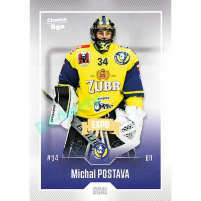2022/23 Goal Cards Chance Liga 2. série #288 Michal Postava Expo Ostrava GOLD 1of2