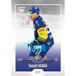 2022/23 Goal Cards Chance Liga 2. série #290 Tomáš Hanák Expo Blue x/4
