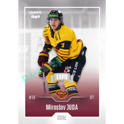 2022/23 Goal Cards Chance Liga 2. série #209 Miroslav Juda Expo Ostrava SILVER 1of2