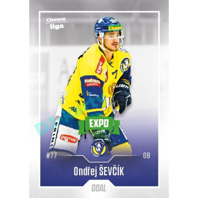 2022/23 Goal Cards Chance Liga 2. série #291 Ondřej Ševčík Expo Green x/4