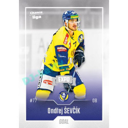 2022/23 Goal Cards Chance Liga 2. série #291 Ondřej Ševčík Expo Ostrava SILVER 1of2