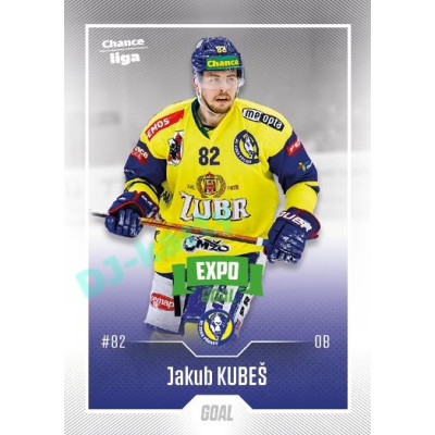 2022/23 Goal Cards Chance Liga 2. série #292 Jakub Kubeš Expo Green x/4