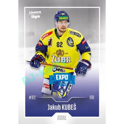 2022/23 Goal Cards Chance Liga 2. série #292 Jakub Kubeš Expo Blue x/4