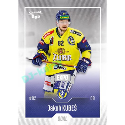 2022/23 Goal Cards Chance Liga 2. série #292 Jakub Kubeš Expo Ostrava SILVER 1of2