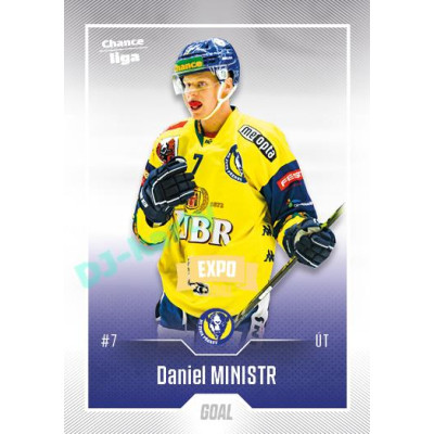 2022/23 Goal Cards Chance Liga 2. série #293 Daniel Ministr Expo Ostrava GOLD 1of2