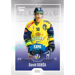 2022/23 Goal Cards Chance Liga 2. série #294 David Dobša Expo Blue x/4