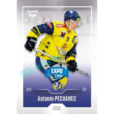 2022/23 Goal Cards Chance Liga 2. série #295 Antonín Pechanec Expo Blue x/4