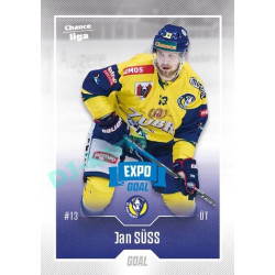 2022/23 Goal Cards Chance Liga 2. série #296 Jan Süss Expo Blue x/4