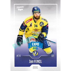 2022/23 Goal Cards Chance Liga 2. série #299 Jan Fencl Expo Blue x/4