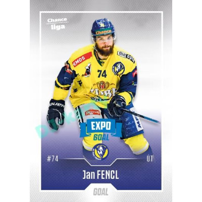 2022/23 Goal Cards Chance Liga 2. série #299 Jan Fencl Expo Blue x/4