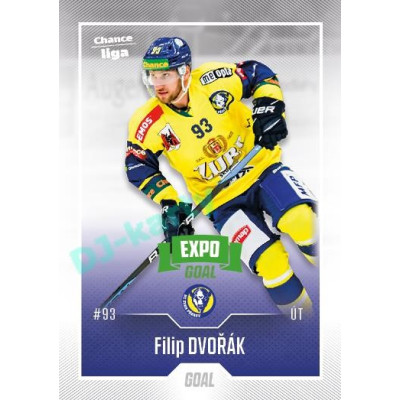 2022/23 Goal Cards Chance Liga 2. série #300 Filip Dvořák Expo Green x/4