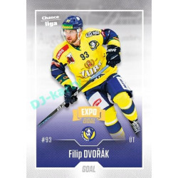 2022/23 Goal Cards Chance Liga 2. série #300 Filip Dvořák Expo