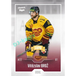 2022/23 Goal Cards Chance Liga 2. série #210 Vítězslav Brož Expo