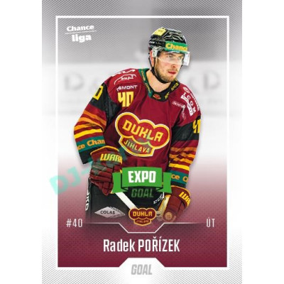2022/23 Goal Cards Chance Liga 2. série #212 Radek Pořízek Expo Green x/4