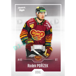 2022/23 Goal Cards Chance Liga 2. série #212 Radek Pořízek Expo Ostrava SILVER 1of2