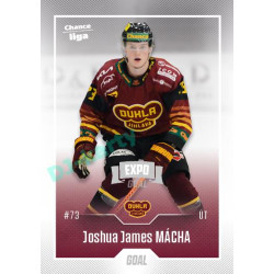 2022/23 Goal Cards Chance Liga 2. série #213 Joshua J. Mácha Expo Ostrava SILVER 1of2