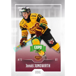 2022/23 Goal Cards Chance Liga 2. série #214 Jonáš Jungwirth Expo Green x/4