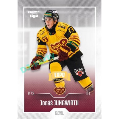 2022/23 Goal Cards Chance Liga 2. série #214 Jonáš Jungwirth Expo