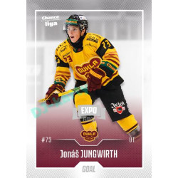 2022/23 Goal Cards Chance Liga 2. série #214 Jonáš Jungwirth Expo Ostrava SILVER 1of2