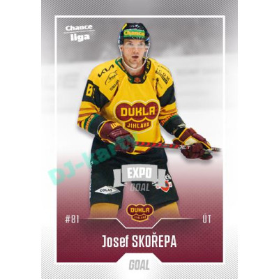 2022/23 Goal Cards Chance Liga 2. série #215 Josef Skořepa Expo Ostrava SILVER 1of2