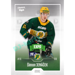 2022/23 Goal Cards Chance Liga 2. série #221 Šimon Jenáček Expo Green x/4