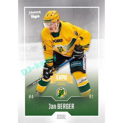 2022/23 Goal Cards Chance Liga 2. série #223 Jan Berger Expo