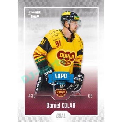 2022/23 Goal Cards Chance Liga 2. série #203 Daniel Kolář Expo Blue x/4