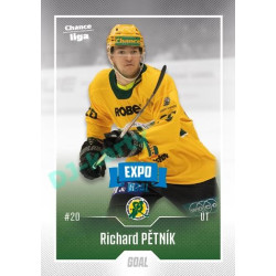 2022/23 Goal Cards Chance Liga 2. série #226 Richard Pětník Expo Blue x/4