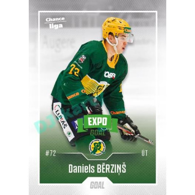 2022/23 Goal Cards Chance Liga 2. série #228 Daniels Berzinš Expo Green x/4