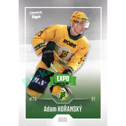 2022/23 Goal Cards Chance Liga 2. série #229 Adam Hořanský Expo Green x/4