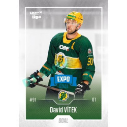 2022/23 Goal Cards Chance Liga 2. série #230 David Vítek Expo Blue x/4