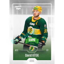 2022/23 Goal Cards Chance Liga 2. série #230 David Vítek Expo Green x/4
