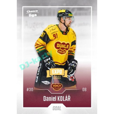 2022/23 Goal Cards Chance Liga 2. série #203 Daniel Kolář Expo