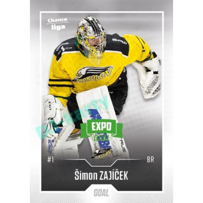 2022/23 Goal Cards Chance Liga 2. série #232 Šimon Zajíček Expo Green x/4