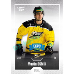 2022/23 Goal Cards Chance Liga 2. série #240 Martin Osmík Expo Blue x/4