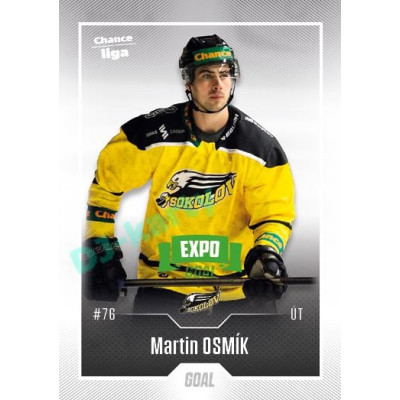 2022/23 Goal Cards Chance Liga 2. série #240 Martin Osmík Expo Green x/4