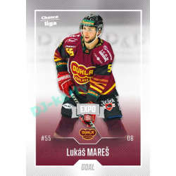 2022/23 Goal Cards Chance Liga 2. série #204 Lukáš Mareš Expo Ostrava SILVER 1of2