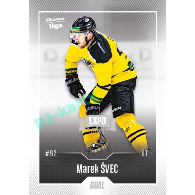 2022/23 Goal Cards Chance Liga 2. série #243 Marek Švec Expo Ostrava SILVER 1of2