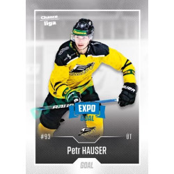 2022/23 Goal Cards Chance Liga 2. série #244 Petr Hauser Expo Blue x/4