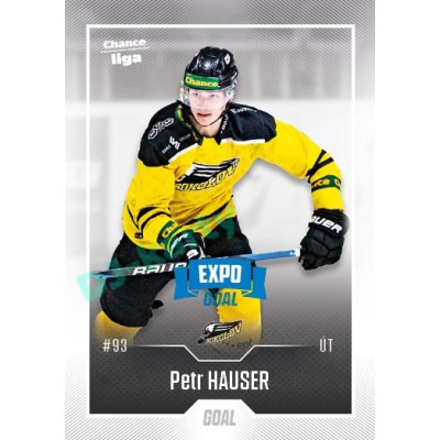 2022/23 Goal Cards Chance Liga 2. série #244 Petr Hauser Expo Blue x/4