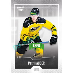 2022/23 Goal Cards Chance Liga 2. série #244 Petr Hauser Expo Green x/4