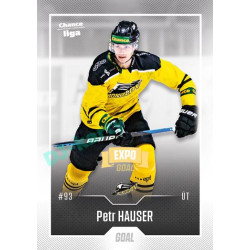 2022/23 Goal Cards Chance Liga 2. série #244 Petr Hauser Expo Ostrava GOLD 1of2