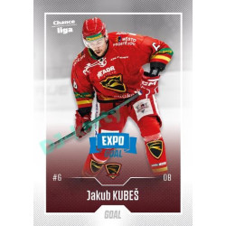 2022/23 Goal Cards Chance Liga 2. série #248 Jakub Kubeš Expo Blue x/4