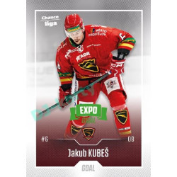 2022/23 Goal Cards Chance Liga 2. série #248 Jakub Kubeš Expo Green x/4