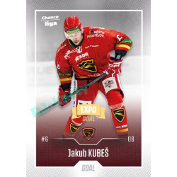 2022/23 Goal Cards Chance Liga 2. série #248 Jakub Kubeš Expo Ostrava GOLD 1of2