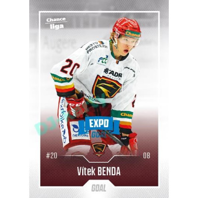2022/23 Goal Cards Chance Liga 2. série #249 Vítek Benda Expo Blue x/4