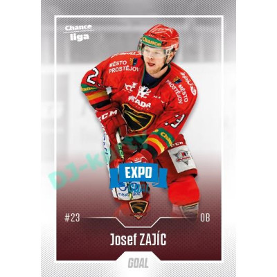 2022/23 Goal Cards Chance Liga 2. série #250 Josef Zajíc Expo Blue x/4